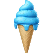 blue ice cream sprinkles  sticker