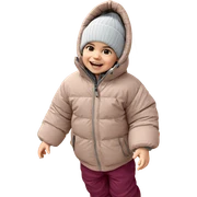 smiling solo in winter attire sticker