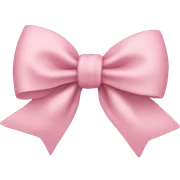 light pink bow on light pink bow sticker