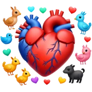 Corazón ❤️ 
Animales 
 sticker