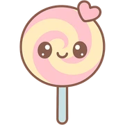 lollipop, kawaii style, cute, pastel colors, big eyes sticker