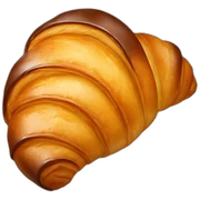 croissant avec chocolat sticker