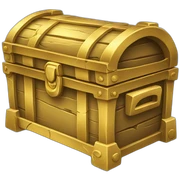 gold chest broken sticker