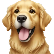 golden retriever sticker