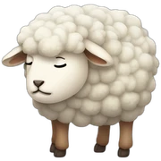 Sleepy sheep sticker