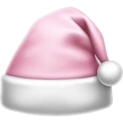 light pink santa hat sticker
