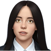 realistic portrait of girl sticker