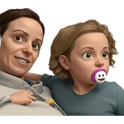 baby boys with pacifiers sticker