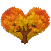 Heart of the autumn colors  sticker