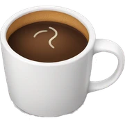 Mug with coffee sticker