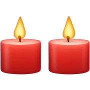 Velas rojas sticker
