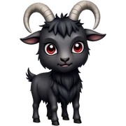 Gothic goat sticker
