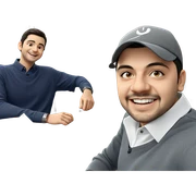 smiling boy in restaurant setting sticker