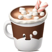 Hot chocolate with marshmallows  sticker