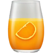 Orange juice sticker