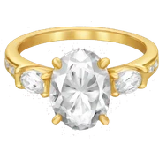 Gold oval engagement ring sticker