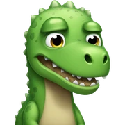 Sad Dino crying  sticker