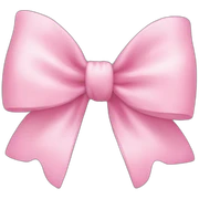 soft pink bow sticker
