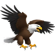 aggressive eagle sticker