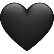 Black heart  sticker