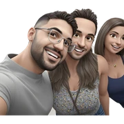 smiling group selfie moment sticker