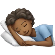 Girl sleeping  sticker