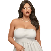 realistic night dress portrait sticker