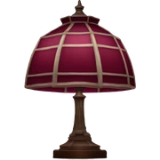 Tiffany lamp burgundy sticker