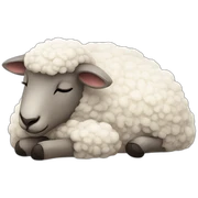 sheep sleep sticker