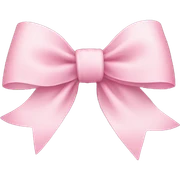 light pink ribbon bow sticker