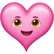 Pink hearts sticker