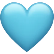 Light blue heart  sticker