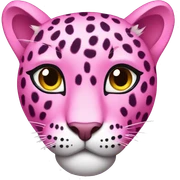 Pink leopard sticker