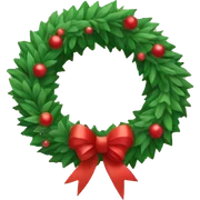 Xmas wreath sticker