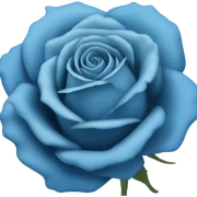 Blue rose sticker
