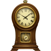 vintage clock sticker