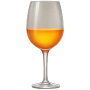 orange wine glass sticker