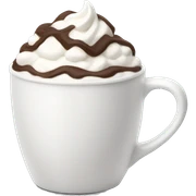 Hot chocolate with whipped cream  sticker