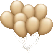 Beige balloons  sticker