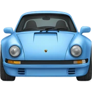 Blue Porsche  sticker