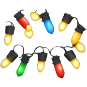 Christmas lights sticker