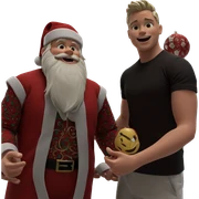boys in christmas attire sticker