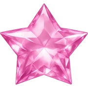 pink diamond star sticker