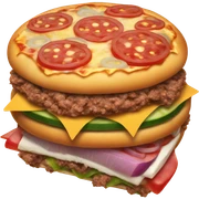 Burger pizza  sticker