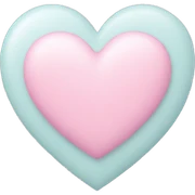 Pastel heart sticker