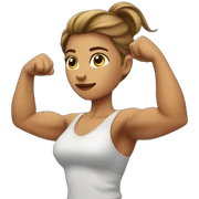 women show biceps sticker