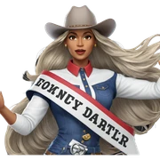 cowgirl hat fashion pose sticker