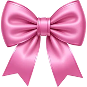 Pink bow sticker