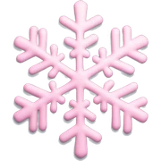 pastel pink snowflake  sticker