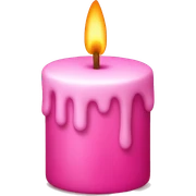 Pink candel  sticker